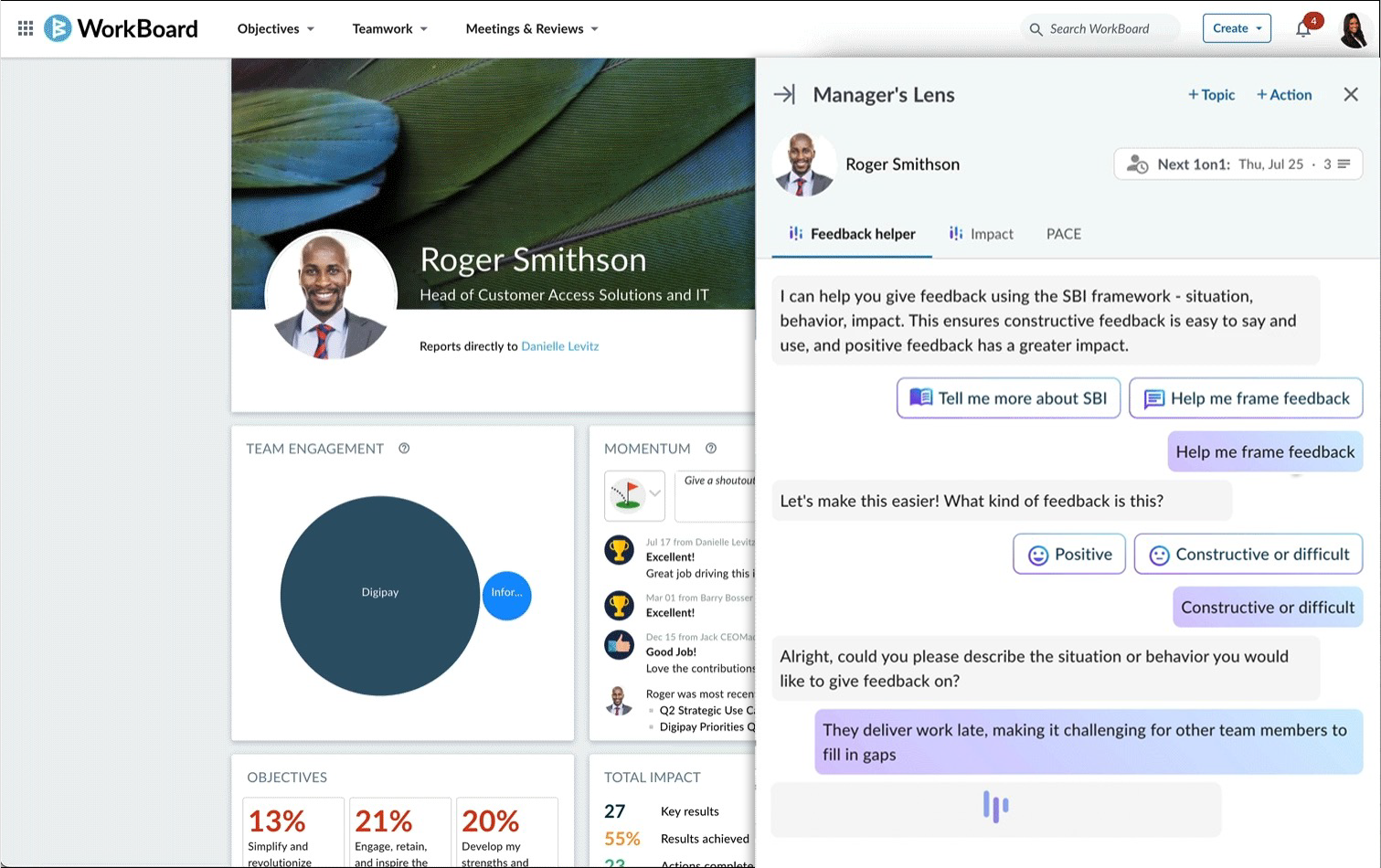 AI helps draft meaningful feedback