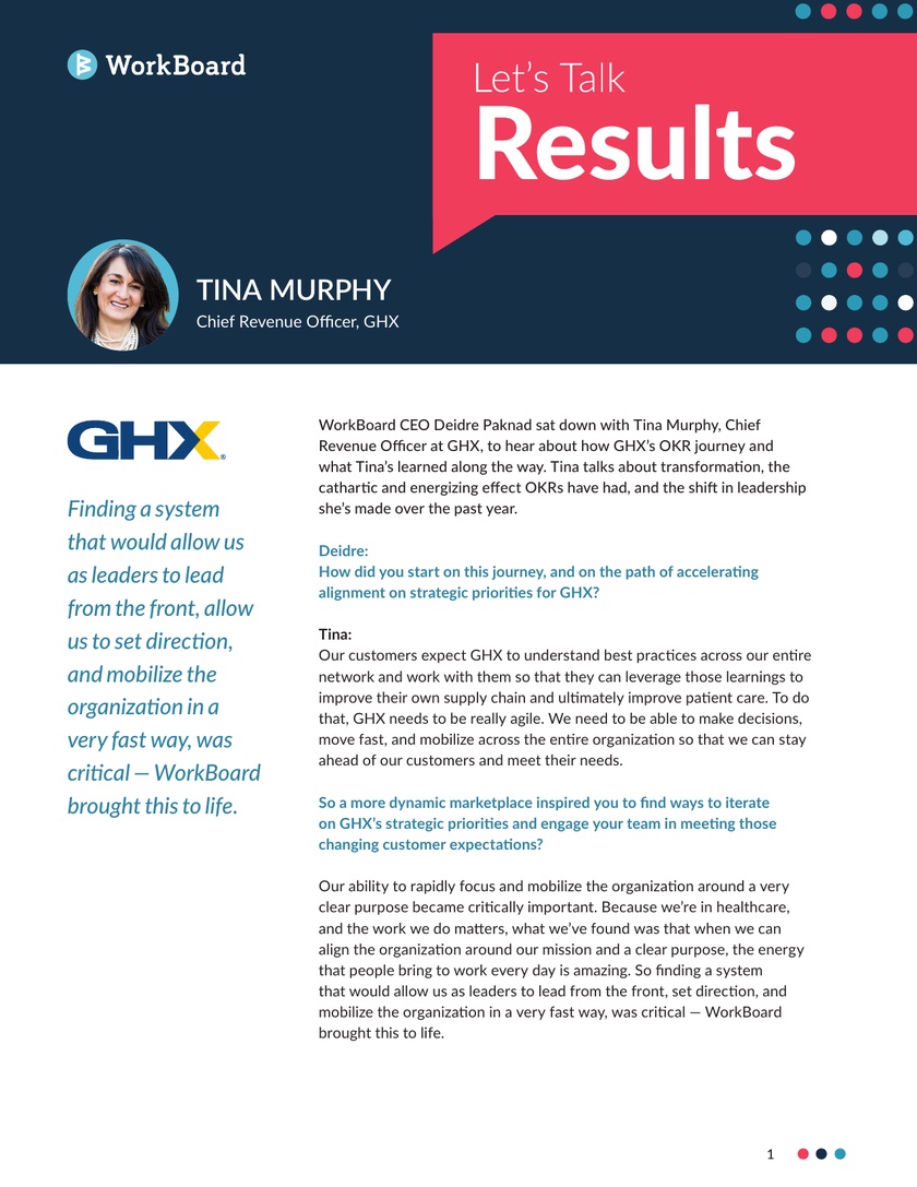 Reinvigorating Leadership & Inspiring Ownership at GHX