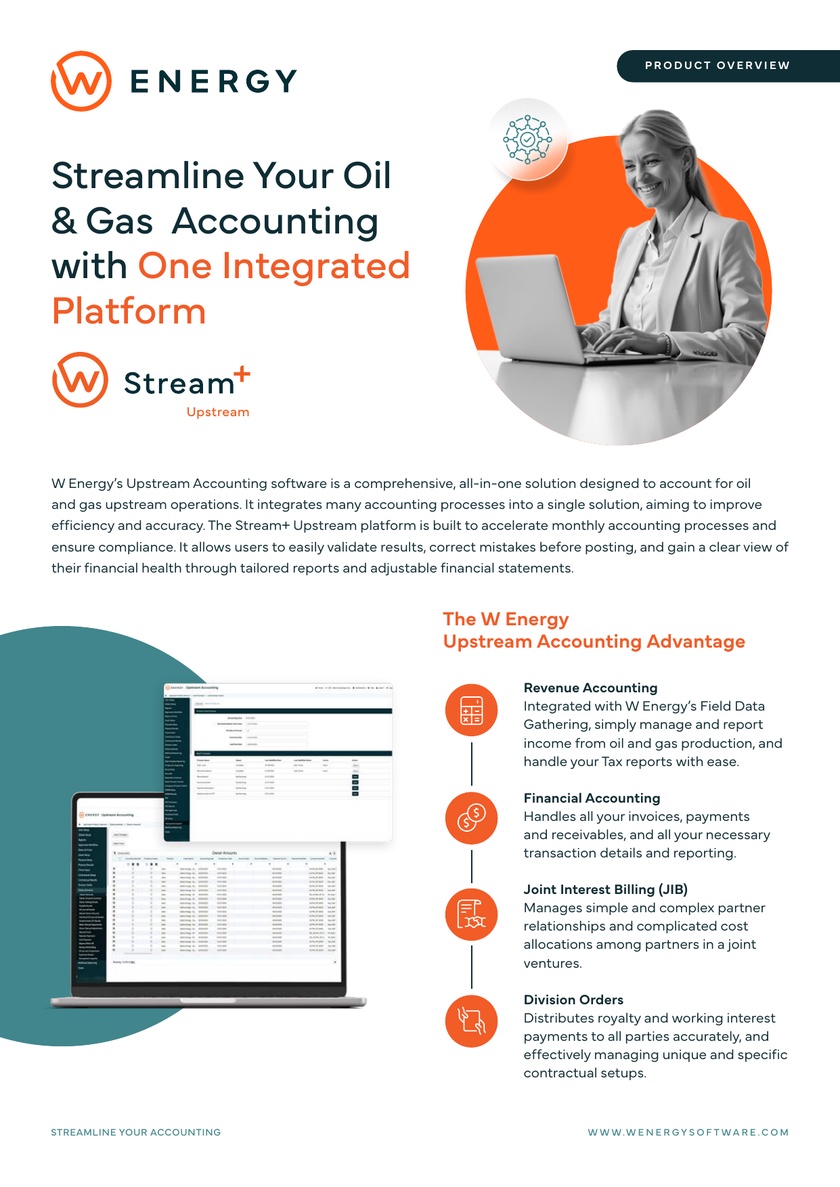 Streamline Oil & Gas Accounting with W Energy