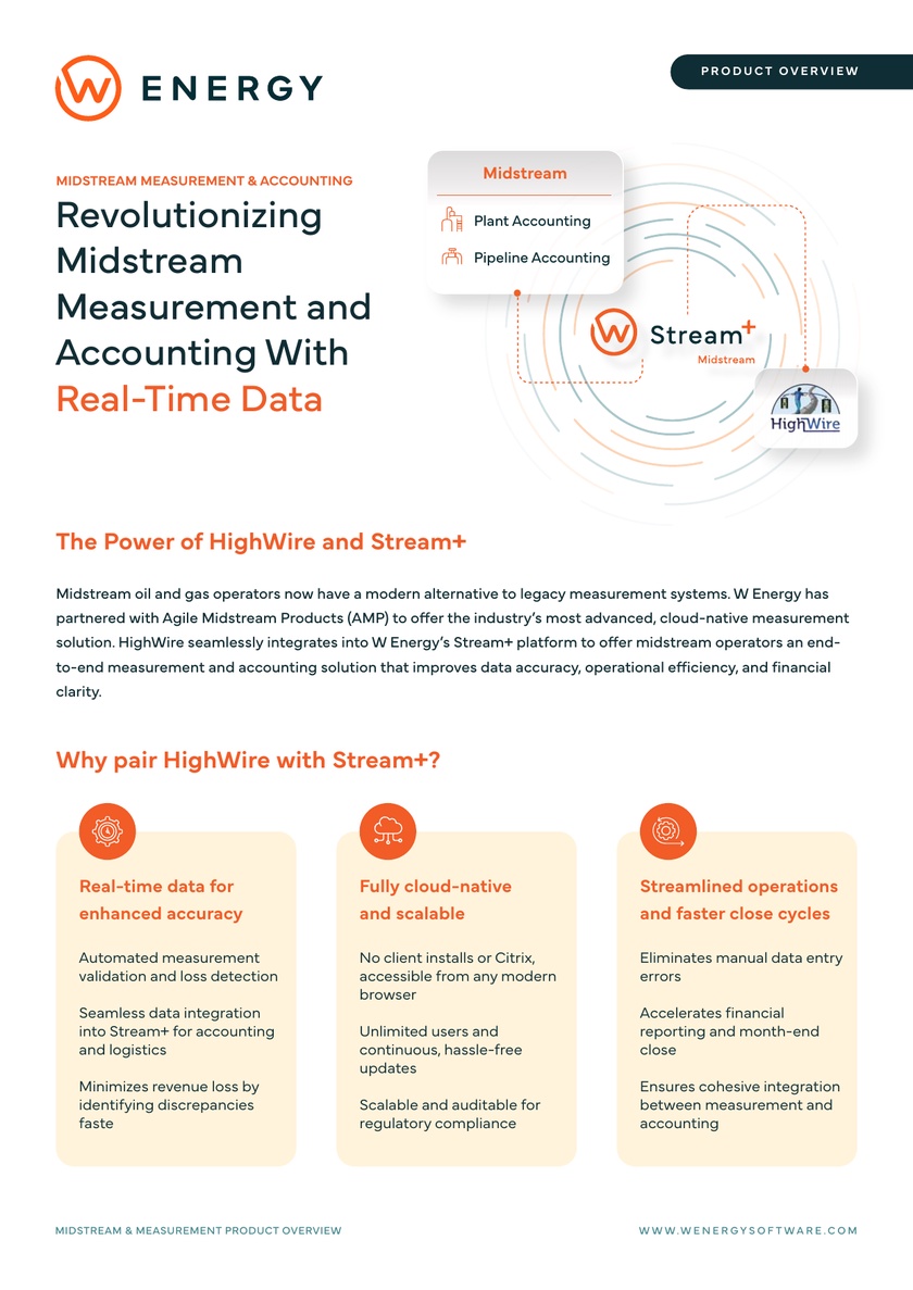 Transform Midstream Data with HighWire & Stream+