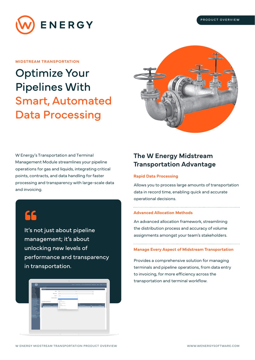 Transform Your Pipeline Ops with W Energy 2024