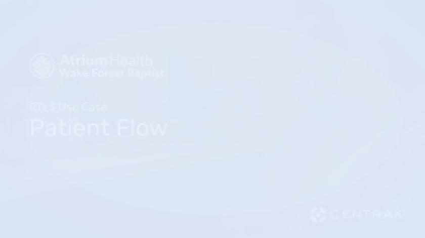 RTLS Use Case Patient Flow - Atrium Health