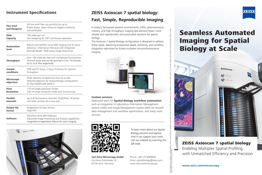 Axioscan 7 Spatial Biology Brochure